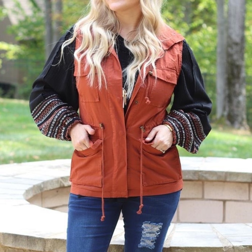Military Vest - Pumpkin Spice